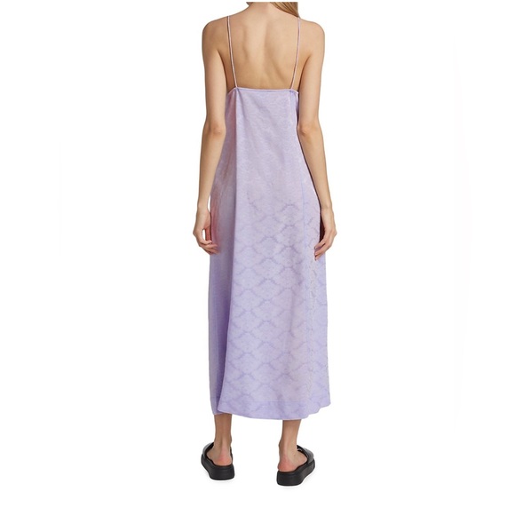 Ganni Jacquard Maxi Slip Dress - Picture 2 of 7